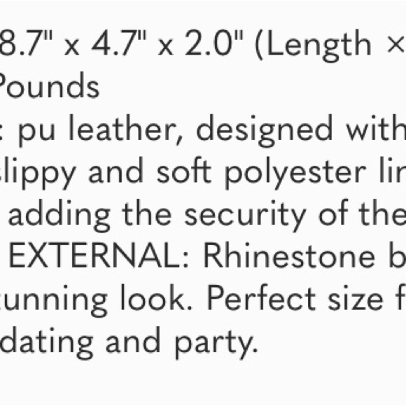 Silver Rhinestone Evening Clutch Bag with short and long strap - Picture 11 of 12